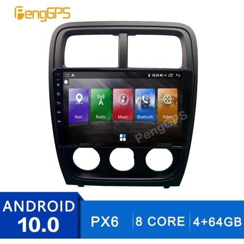 For Dodge Caliber Android Radio 2 Din 2009-2011 Car DVD Player GPS Navigation Multimedia Stereo PX6 Carplay DSP IPS Touch Screen