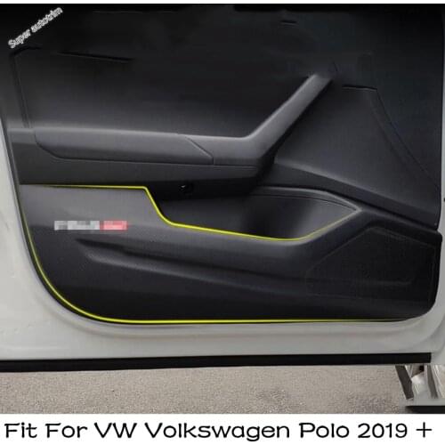 Lapetus Auto Accessory Door Anti-playing Anti-dirty Pad Side Protection Cover Sticker Fit For VW Volkswagen Polo 2019 - 2021