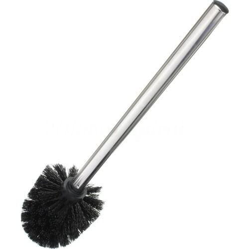 Hot 1pcs Replacement Stainless steel WC Bathroom Cleaning Toilet Brush Black Head Holder