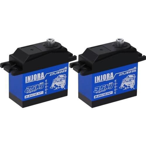1PCS 25KG 35KG Large Torque Digital Servo INJS025 INJS035 for 1/10 Scale RC Crawler Car RC Model Upgrade Part