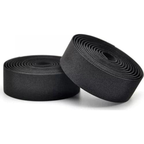 Fixed Gear Bicycle Non-slip Tape Road Bike Handlebar With Horns Handle Parts Trap Pure Black Belt Riding Accessories