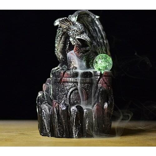 Waterfall Backflow Incense Burner Candle Holders Gothic Decor Waterfall Incense Burner Smoke Incense Waterfall Home Decor