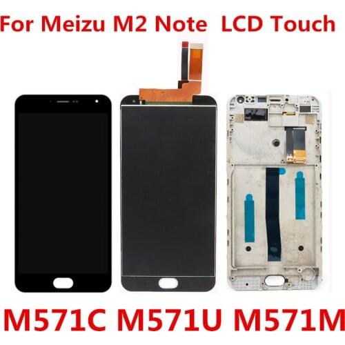Quality LCD+Frame For MEIZU M2 Note M571C/U/M Lcd Display Screen Replacement For MEIZU M2 Note M571 Digiziter Assembly