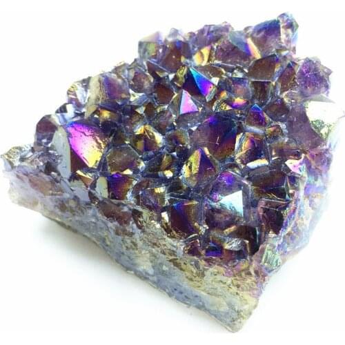 Aura Amethyst Cluster Crystals Healing Stones Natural Carved Gemstone For Decoration