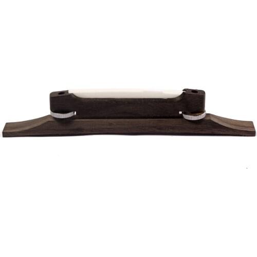 Tooyful Archtop Classical Guitar Kit Rosewood Bridge With Bone Saddle Nickle Plated Alloy Hardware Replacement for Jazz Guitar