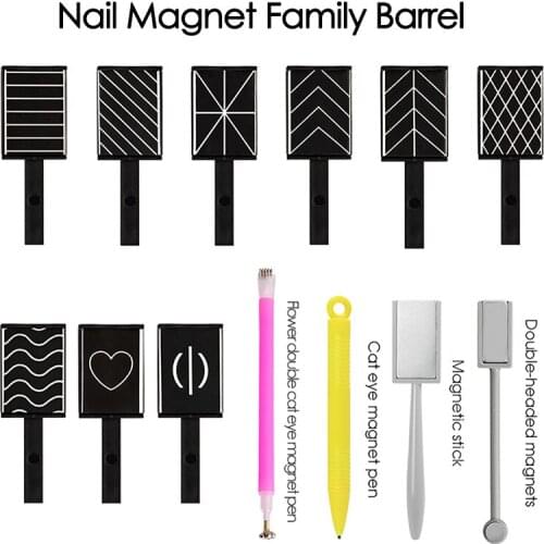 Yinikiz Drawing Painting Design Pretty Pattern Thicker Cat Eyes Magnet Stick Circular Pattern Nail Tool