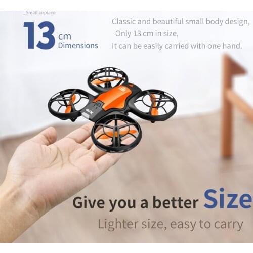 Nicce V8 Mini Drone 4K 1080P HD Camera WiFi Fpv Air Pressure Altitude Hold Black Quadcopter RC Drone Toy
