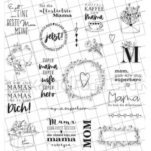 German Transparent Clear Silicone Stamp/Seal for DIY scrapbooking/photo album Decorative clear stamp 0358