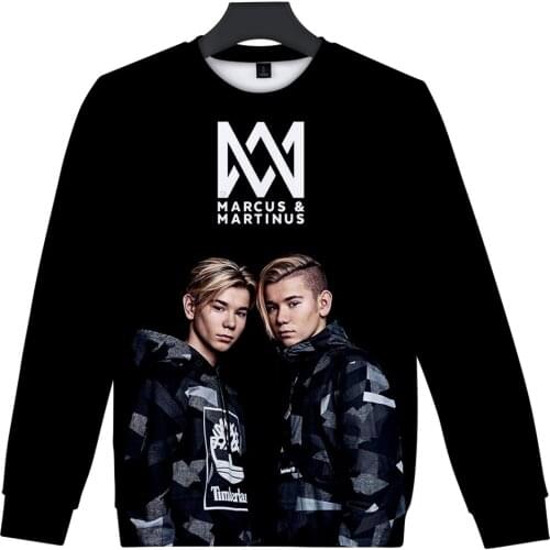 NEW Hot Sale MARCUS&MARTINUS Sweatshirts Men/Women Casual Mens Clothing Long Sleeves Sweatshirts Kpops Streetwear