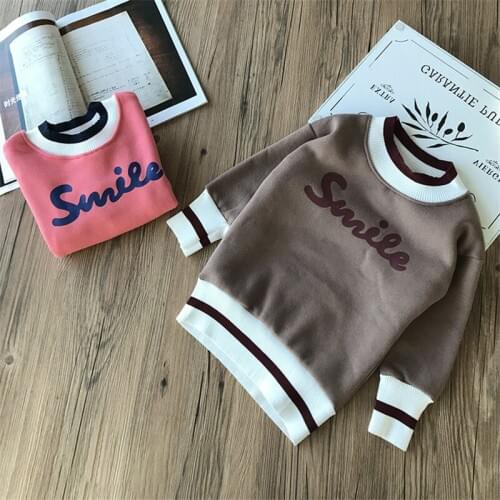 Autumn Winter Kids Dress Casual Letter Print Long Sleeve Sweatshirt Dress Girls Clothing Thicken Plus Velvet Princess Dress 2019