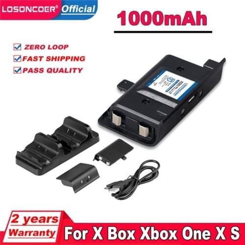 CG13566 Battery Dual Charging Base Controllers Portable Charger with Battery Packs For Xbox One Game Accessories #7 Battery
