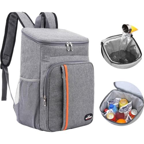 18L Camping Cooler Backpack Picnic Isothermal Fridge Backpack Leakproof Food Thermal Bags Food Beverage Storage Bags Fridge Bag