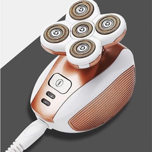 Wet Dry Electric Shaver for Men Women Beard Hair Trimmer Rechargeable Bald Head Hair Trimmer Razor 5 Floating Heads Hair Clipper