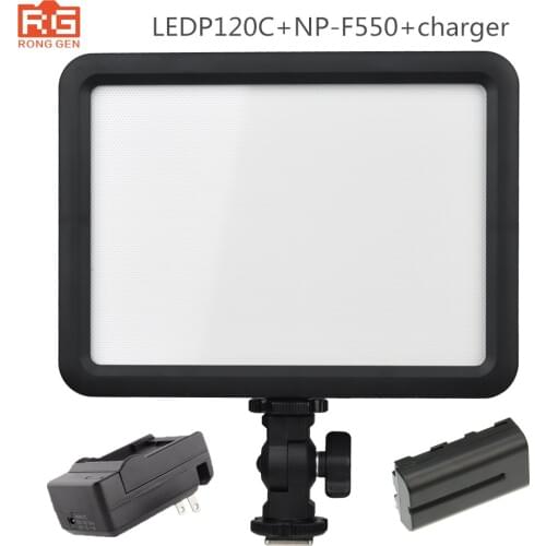 Godox LEDP120C Ultra-thin LED Video Light Panel On-camera Light Lamp Hot Shoe Adapter for Cannon Nikon Sony DSLR Camera Studio