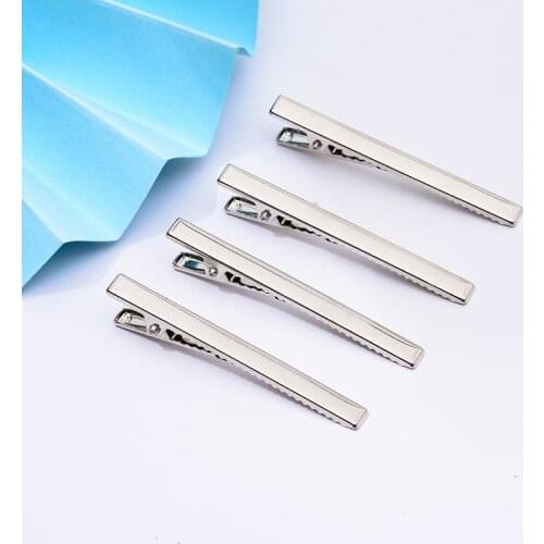 10pcs/lot 6cm 8cm Rhodium Hair Clips for Women Wedding Hair Jewelry for DIY Jewelry Making Findings