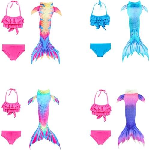 2021Ghnatygren childrens clothing mermaid swimsuit girls bikini childrens split swimsuit swimsuit women