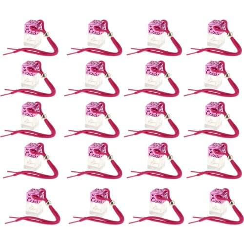 25x Glass Perfume Bottle Car Pendant Empty Bottle Mini Charming Portable Gifted Container