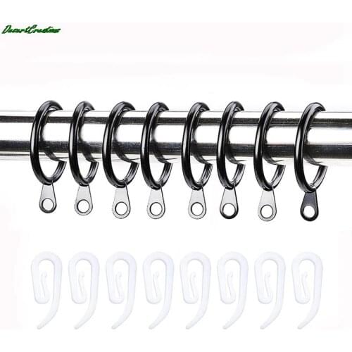 30 Pcs Curtain Hooks For Curtains With Header Tape White Plastic Nylon New