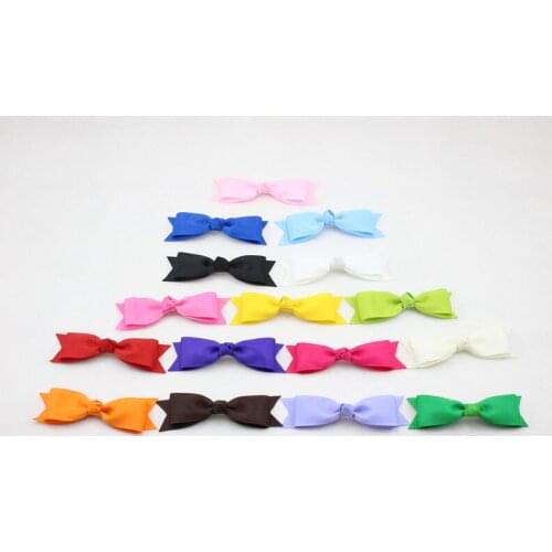 34pcs 3 inch high quality grosgrain ribbon hair bows clip children hair accessories hairbows girl hair bows WITH CLIP HD3295