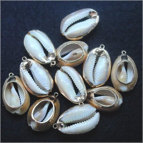 5pcs natural shell pendant with golden metal plated size 30x20mm cutting mother of pearl bead accessories top fashion diy jewelry beads