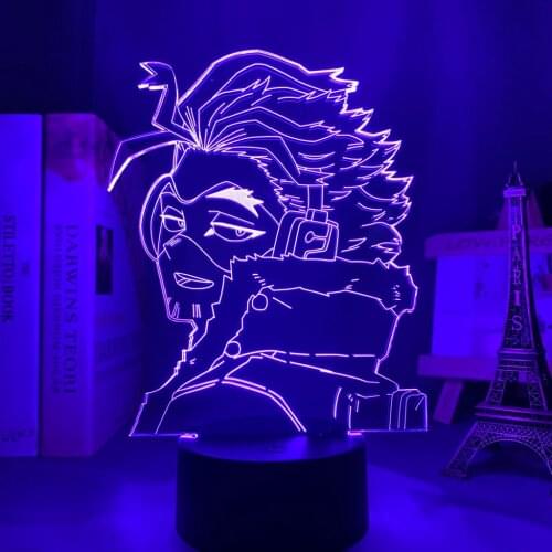 Anime 3d Lamp Manga Hawks My Hero Academia for Bedroom Decor Birthday Gift Manga Gadget My Hero Academia Keigo Takami Light