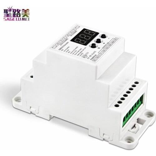 BC-835-DIN DC12-24V 5A*5CH 5CH PWM Constant Voltage LED DMX512 Decoder 5 channels controller for led strip light lamp
