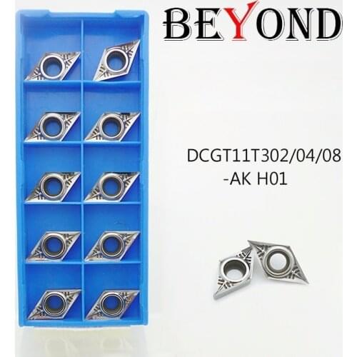 BEYOND DCGT 11T302 11T304 DCGT11T302-AK DCGT11T304-AK 11T308-AK H01 Processing copper aluminum alloy Lathe Tools Turning Carbide