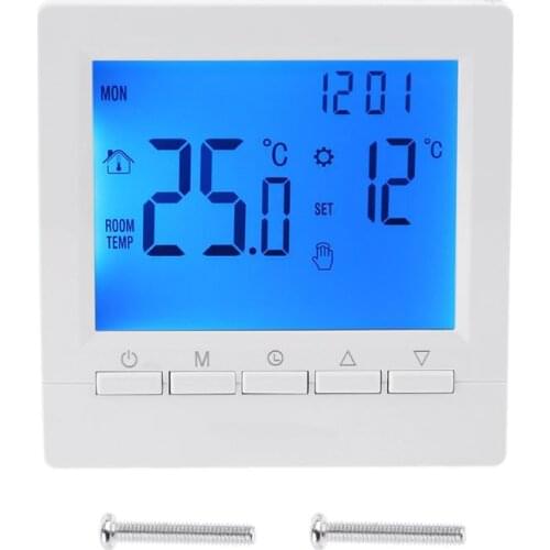 Digital Gas Boiler Thermostat 3A Weekly Programmable Room Temperature Controller K0AA