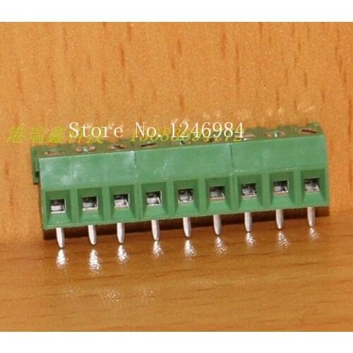 [SA]DECA Taiwan Progressive Alliance straight pin spacing 3.81 9 green terminal blocks MB332-381M9--20pcs/lot