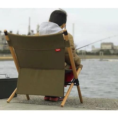 Wooden Foldable Chair Outdoor Portable Ultralight Camping Fishing Picnic Backpack Chair Comfortable Wood Beach Chairs