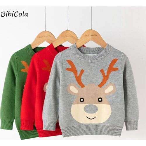 Kids Boys Sweaters Cartoon Sweater Fashion 0-Neck Long Sleeve Children Knitwear Autumn Outerwear Toddler Knitted Clothing