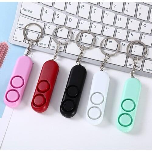 Double Horn Womens Anti Wolf Device 2020 Anti Wolf Self Defense Alarm Device Pull Personal Alarm Keychain Anti Lost Device