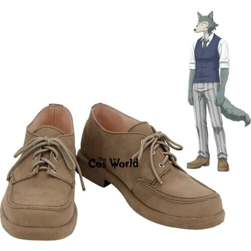 BEASTARS Wolf Legoshi Legosi Anime Customize Cosplay Leather Shoes