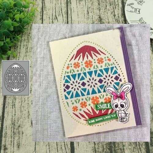 Easter Egg METAL CUTTING DIES Stencil Scrapbooking Photo Album Card Paper Embossing Craft DIY