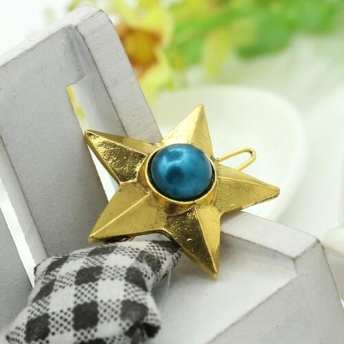 Fashion Women Hairpins Girls Star Hair Clip Vintage Imitation Pearl Hair Pin Hair Decorations Jewelry Accessories Gifts