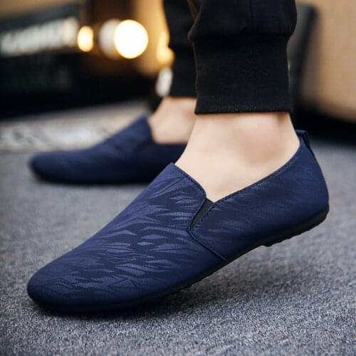 Men Flat Shoes Fashion Male Summer Retro Lazy Shoes Comfortable Light Casual Loafers England Shoes Male Zapatillas Para Hombres