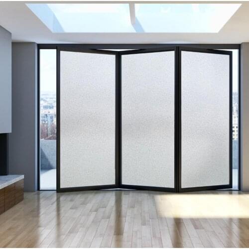 Pure Frosted Glass Stickers Transparent Opaque Window Cling Grilles Statische Film Decoratieve Diy Window Film Office 40*10 F5I2