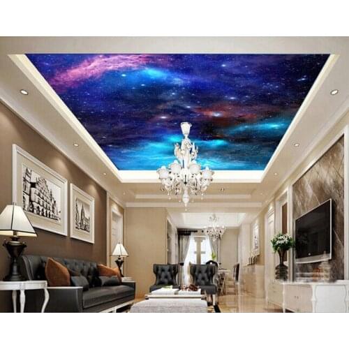 Custom ceiling wallpaper, fantasy star wall for apartments, houses, office or retail space background wall waterproof wallpaper