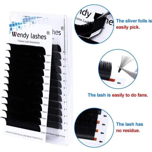 Easy Fan Eyelashes Extension 1 second Blooming Lashes Natural Faux Mink Lashes Russian Volume fan Lash Extension Makeup Supplies