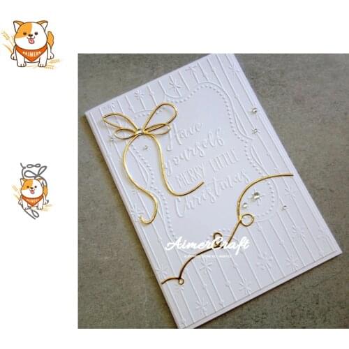 Ribbon Bow Series Metal Cutting Dies Scrapbooking Stencil DIY Decorative Embossing Craft Die Cuts Card Making New Dies For 2019