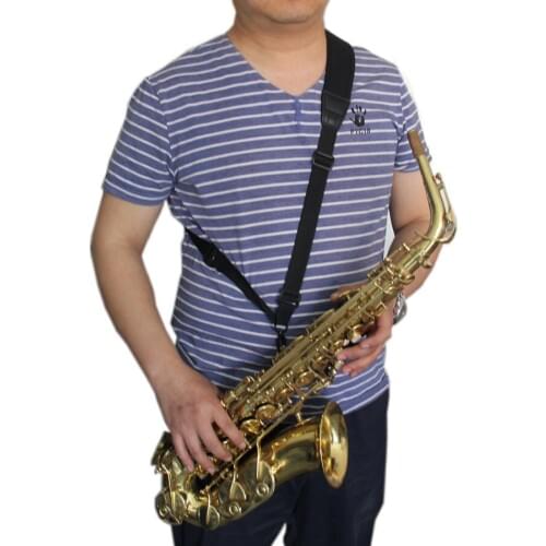 Saxophone Sax Padded Neck Strap for Alto Tenor Soprano with Hook Clasp