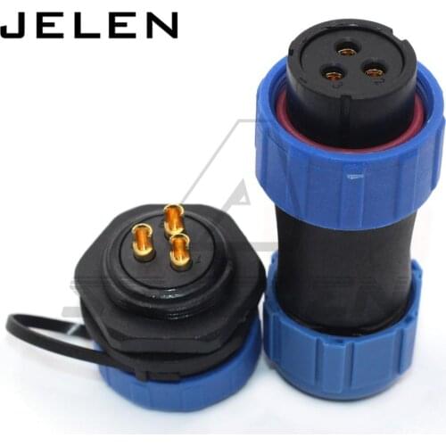 SP21 LED cable connector 3pin Female plug male socket, Inversion waterproof Connector,IP68