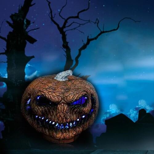 Happy Halloween Led Light Up Pumpkin Scray Outdoor Yard Party Horror Props Decoration Horror Pumpkin Light Scary Pumpkin Lantern