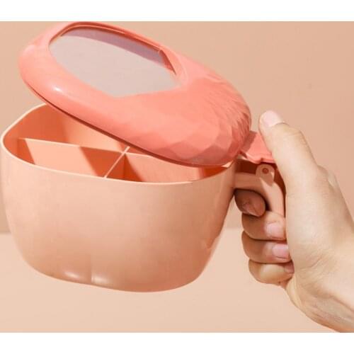 Creative Kitchen Seasoning Box 4 Cells Multifunctional Plastic Condiment Storage Dispenser for Kitchen Bakery Cooking Supplies