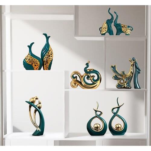 Home Decoration Accessories Living Room Desk Accessories Home Decor Ceramic Desk Decoration Souvenirs Animal Figurines gifts