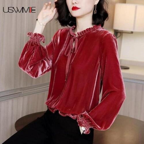 Женские вельветовые рубашки USWMIE China At AliExpress
