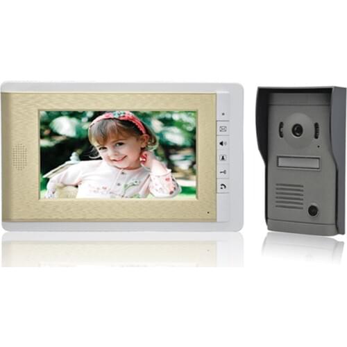 600TVL 7 Inch Screen Wired Intercom Video Door Phone