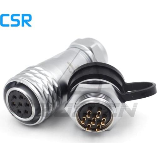 WEIPU SF20 7pin Waterproof Connector IP67, LED Power Wire Connectors Female Plug Male Socket