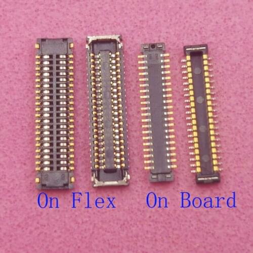 2pcs Lcd Display Screen Flex FPC Connector For Samsung Galaxy J5Pro J5 Pro 2017 J530 J530F FN DS J530N Plug On Board 40pin