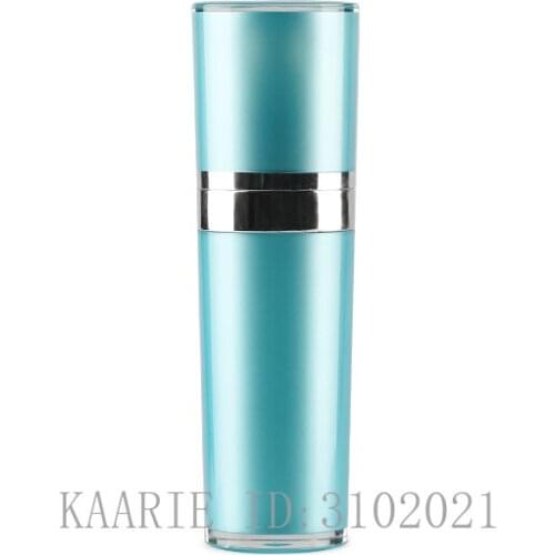 30ml 20pcs Empty Acrylic Blue Cone Lotion Pump Bottle,DIY Refillable Professional Travel Containers,Portable Emulsion Package